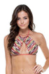 Luli Fama Cha-cha-cha Isabel Peek-A-Boo High Neck Top